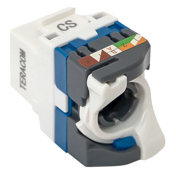 EKF Модуль Keystone TERACOM CS Cat.5E неэкранированный 110 IDC 180 градусов самозажимной (Toolless) серый — миниатюра 14