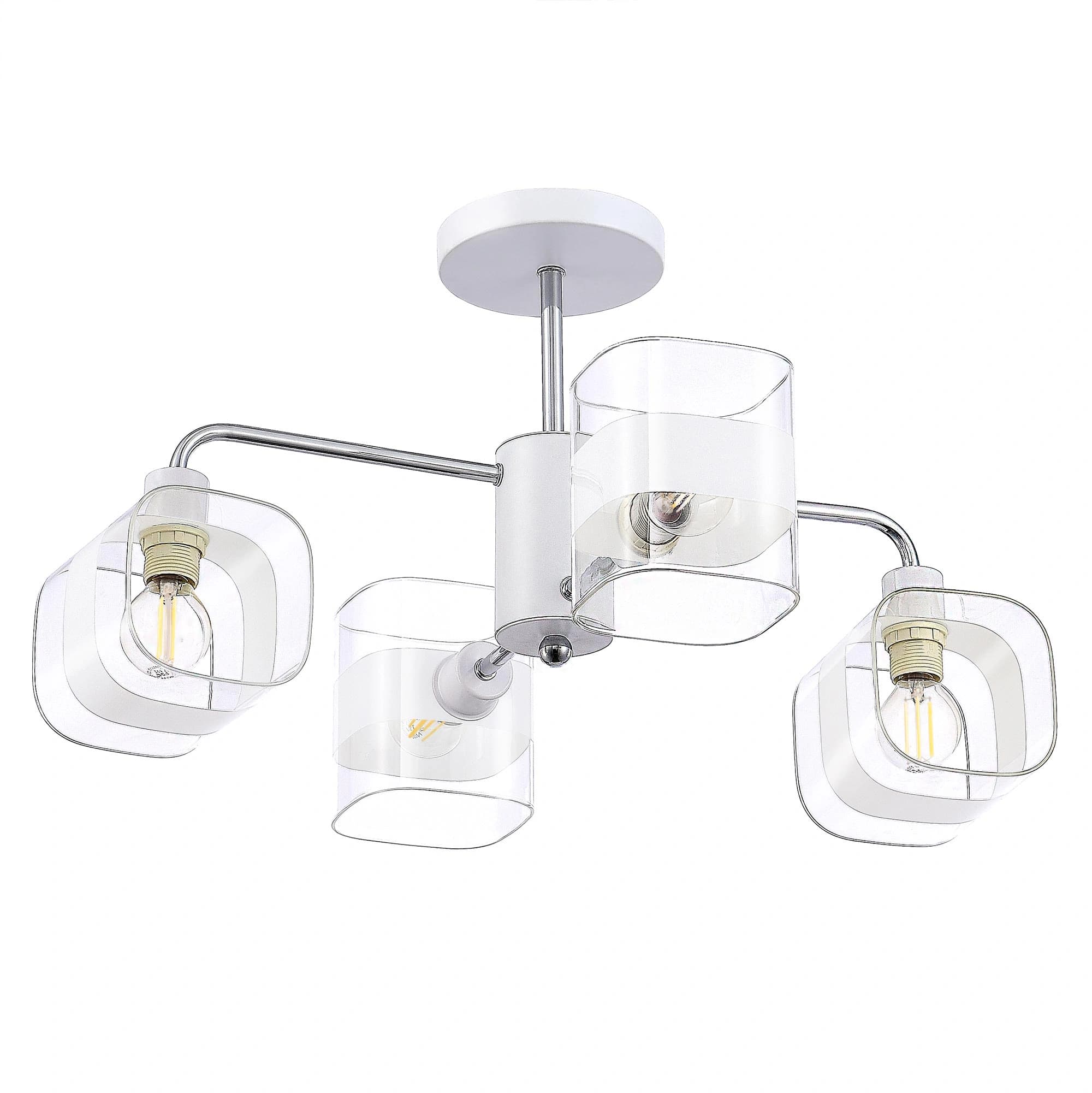 Citilux CL140140 Бертон Белый+Хром Люстра