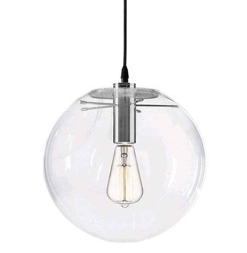 Kink Light 07563-30,21 Подвес Меркурий прозрачный ( с хромовыми креплениями) d30 h200 E27 1*40W