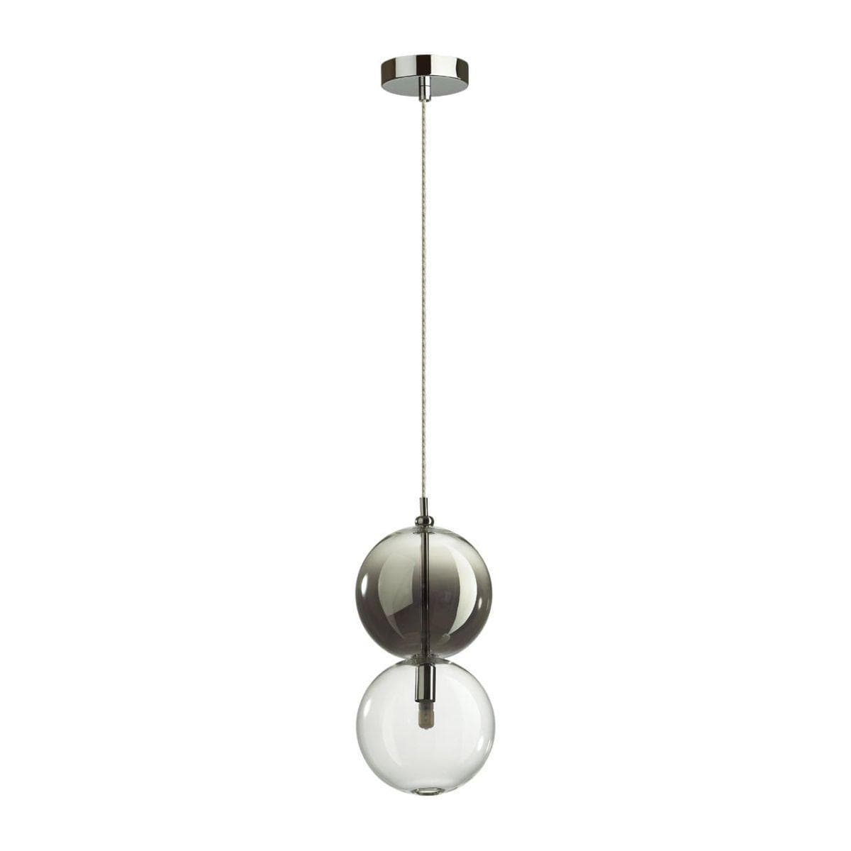 Odeon Light 4980/1A PENDANT ODL22 239 хром/дымчатый/стекло Подвес G9 1*40W TWIXY — миниатюра 1