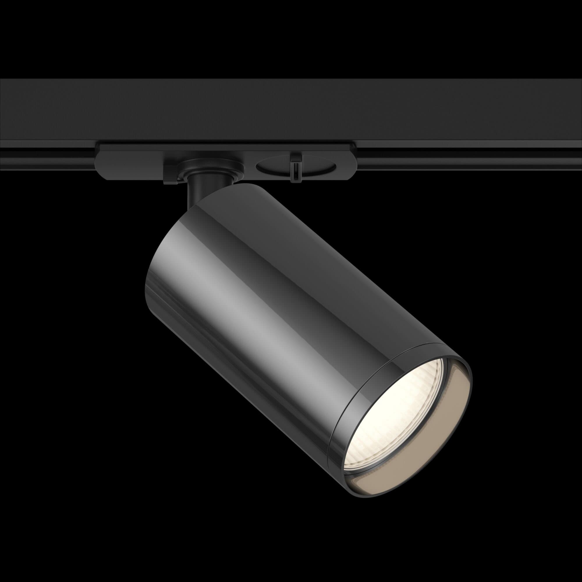 Maytoni Single phase track system Черный и Графит Светильник трековый (Набор) ( TR020-01B+TRA020-01GF) TR020-1-GU10-BGF — миниатюра 4