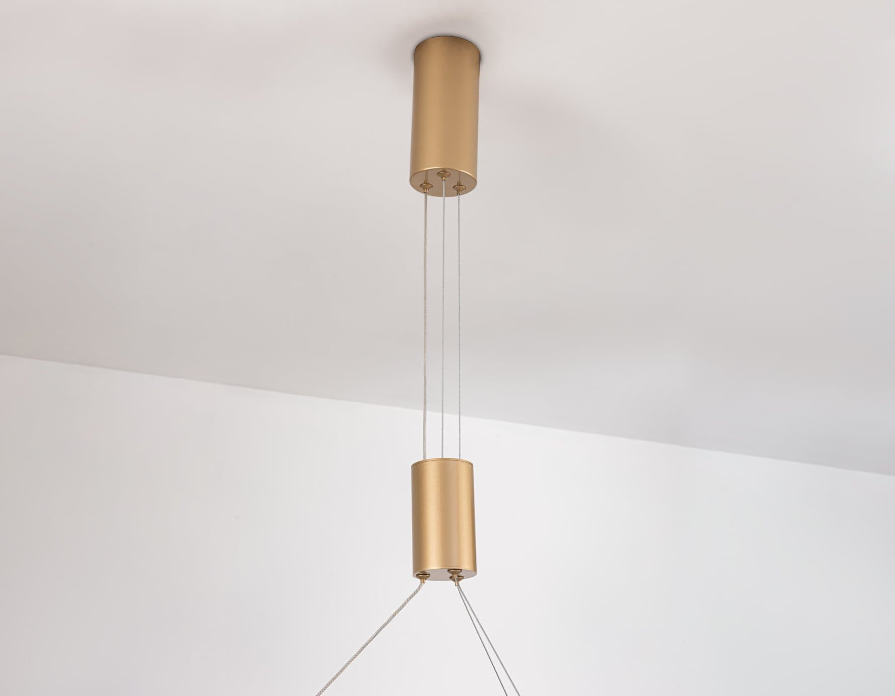 Ambrella Светильник подвесной светодиодный FL5846/1+3 GD золото 40W 3000K/4200K/6400K D600*1200 (без ПДУ) — миниатюра 8
