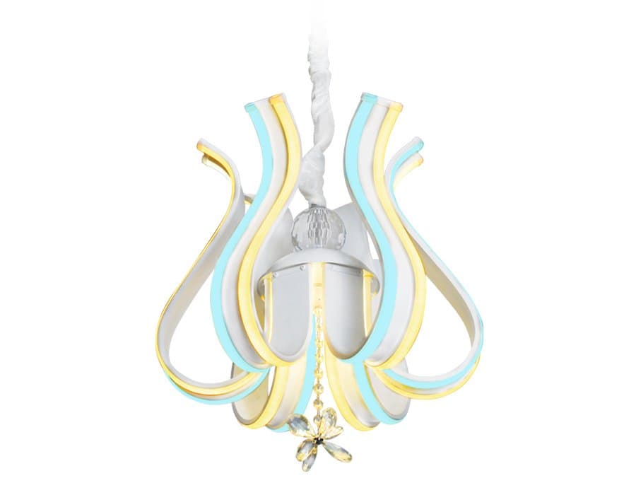 Ambrella Светодиодная люстра с пультом FL112/6 WH белый 156W 460*460*400 (ПДУ РАДИО 2.4)