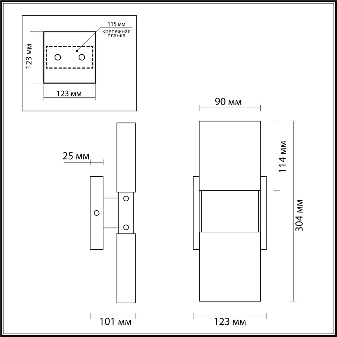 Odeon Light 4364/5WL HIGHTECH ODL23 203 матовое золото/металл/стекло Настенный св-к IP20 LED 10W 612Лм 3000K RICCI — миниатюра 2
