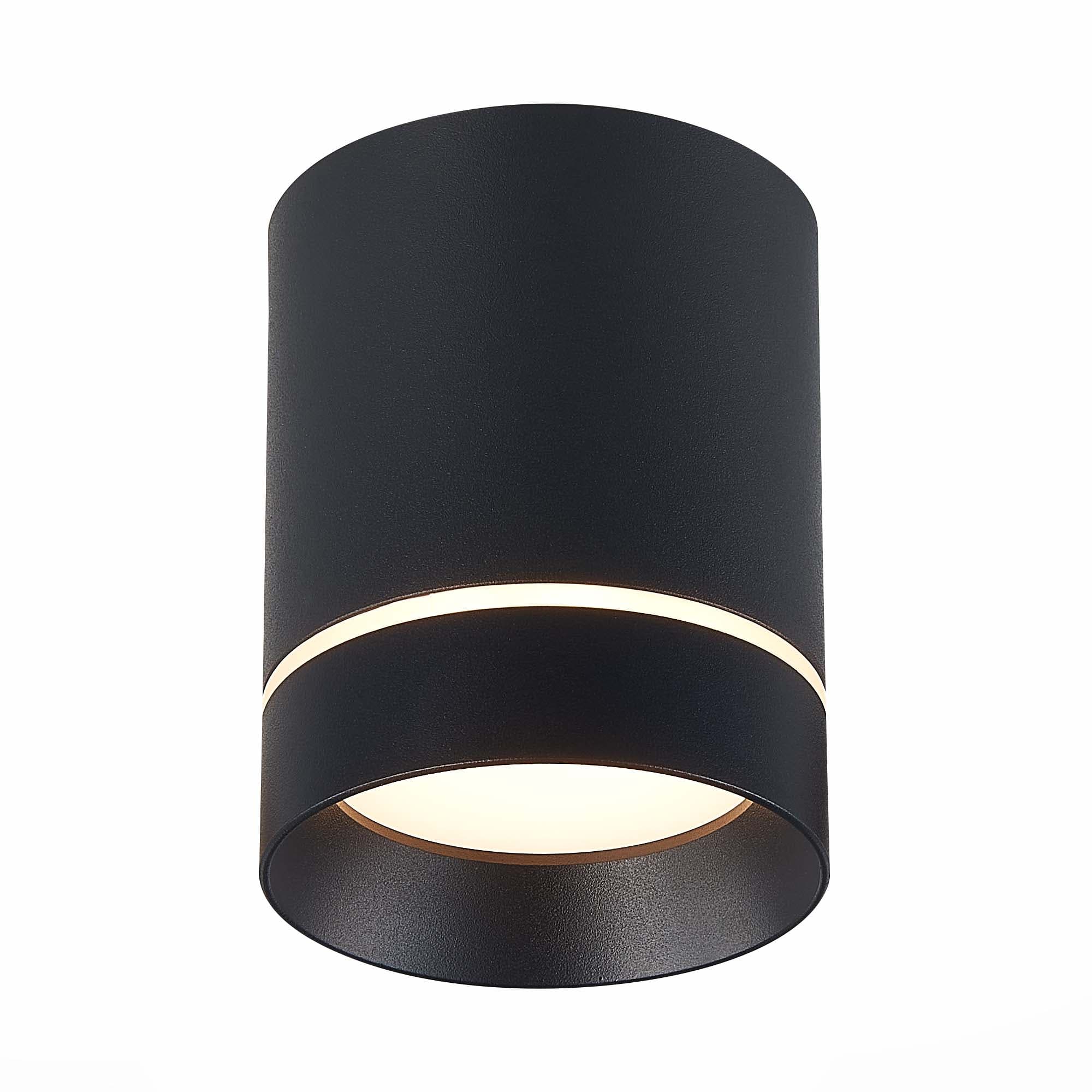 ST LUCE ST115.432.12 Светильник потолочный Черный LED 1*12W 3000K 840Lm Ra>90 120о IP20 D79xH100 170-240V