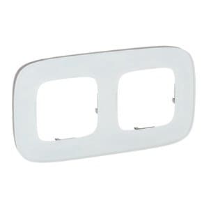 Legrand Valena ALLURE Белое стекло Рамка 2-ая 755542 — миниатюра 2