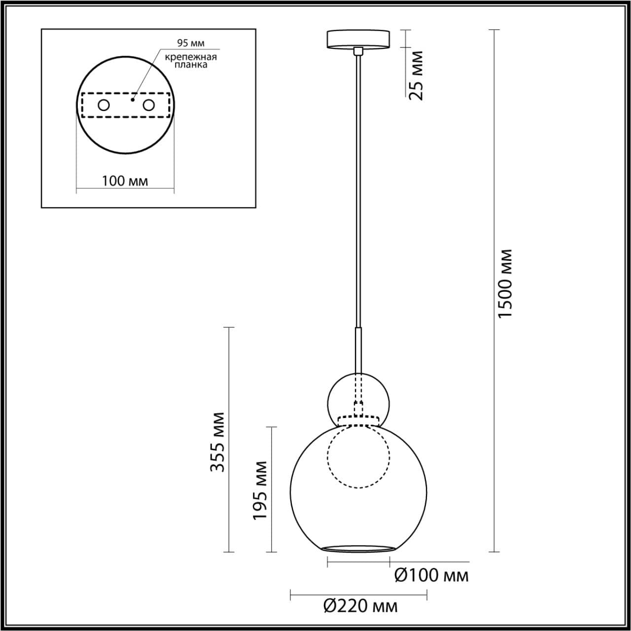 Odeon Light 5021/1 MODERN ODL23 293 черный/прозрачный/белый матовый металл/стекло Подвес G9 LED 5W BLACKY — миниатюра 2