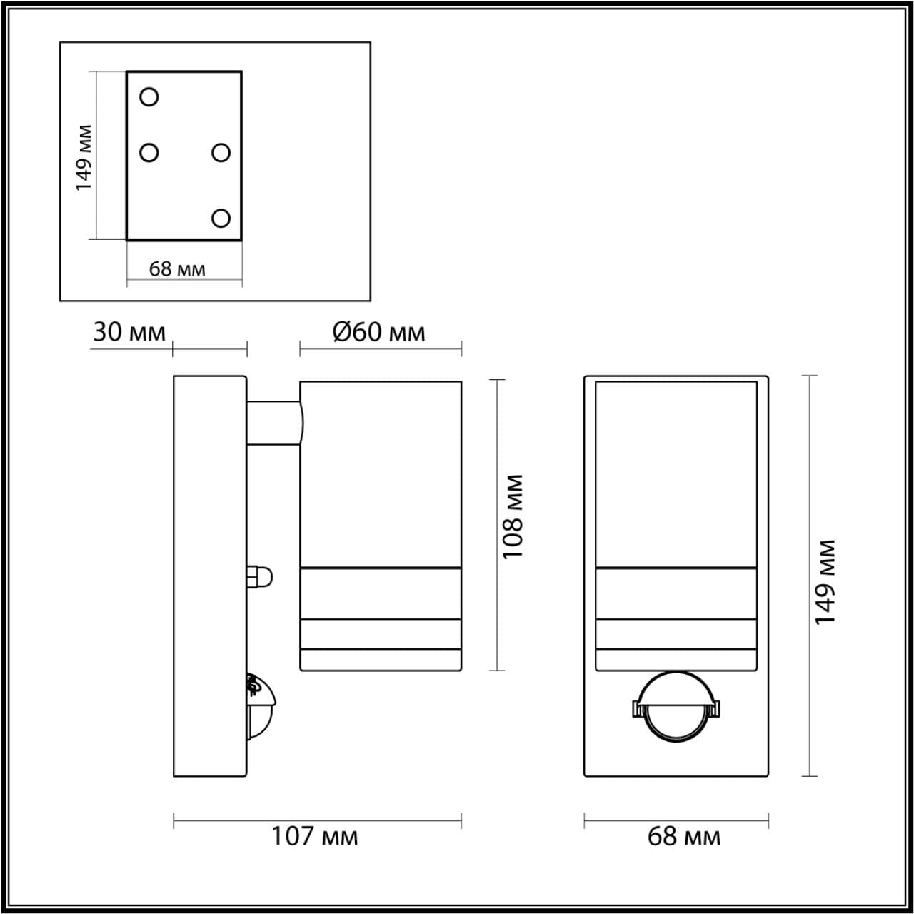 Odeon Light 6604/1W HIGHTECH ODL23 563 нержавеющая сталь/металл/пвх стойкий к УФ излучению Настенный св-к IP44 LED GU10 7W MOTTO — миниатюра 2