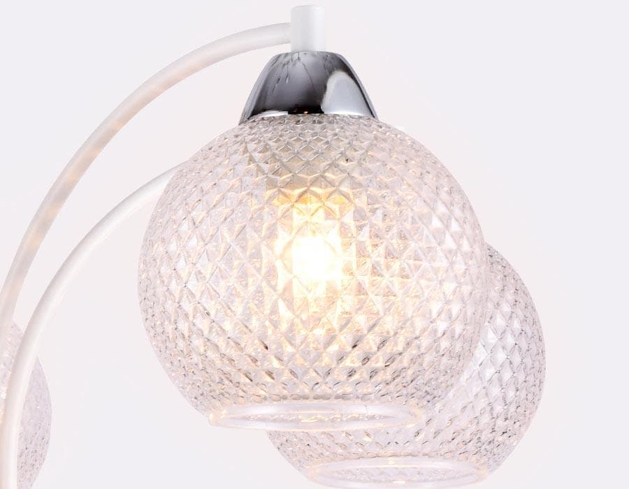 Ambrella Подвесная люстра TR9010/5 WH/CL белый/прозрачный E27 max 40W D620*500 — миниатюра 2