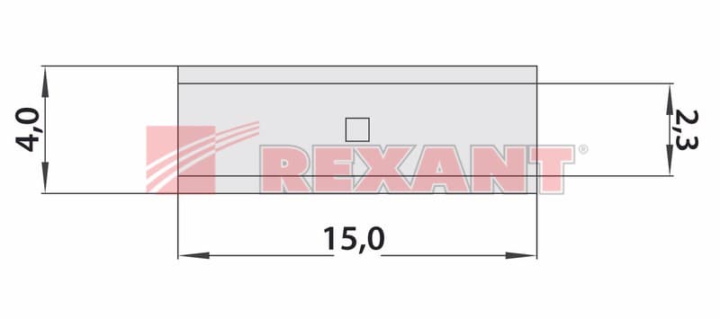 СОЕДИНИТЕЛЬНАЯ ГИЛЬЗА L-15мм 1.5-2.5мм² (ГМЛ (DIN) 2,5) Rexant 08-0722 — миниатюра 2