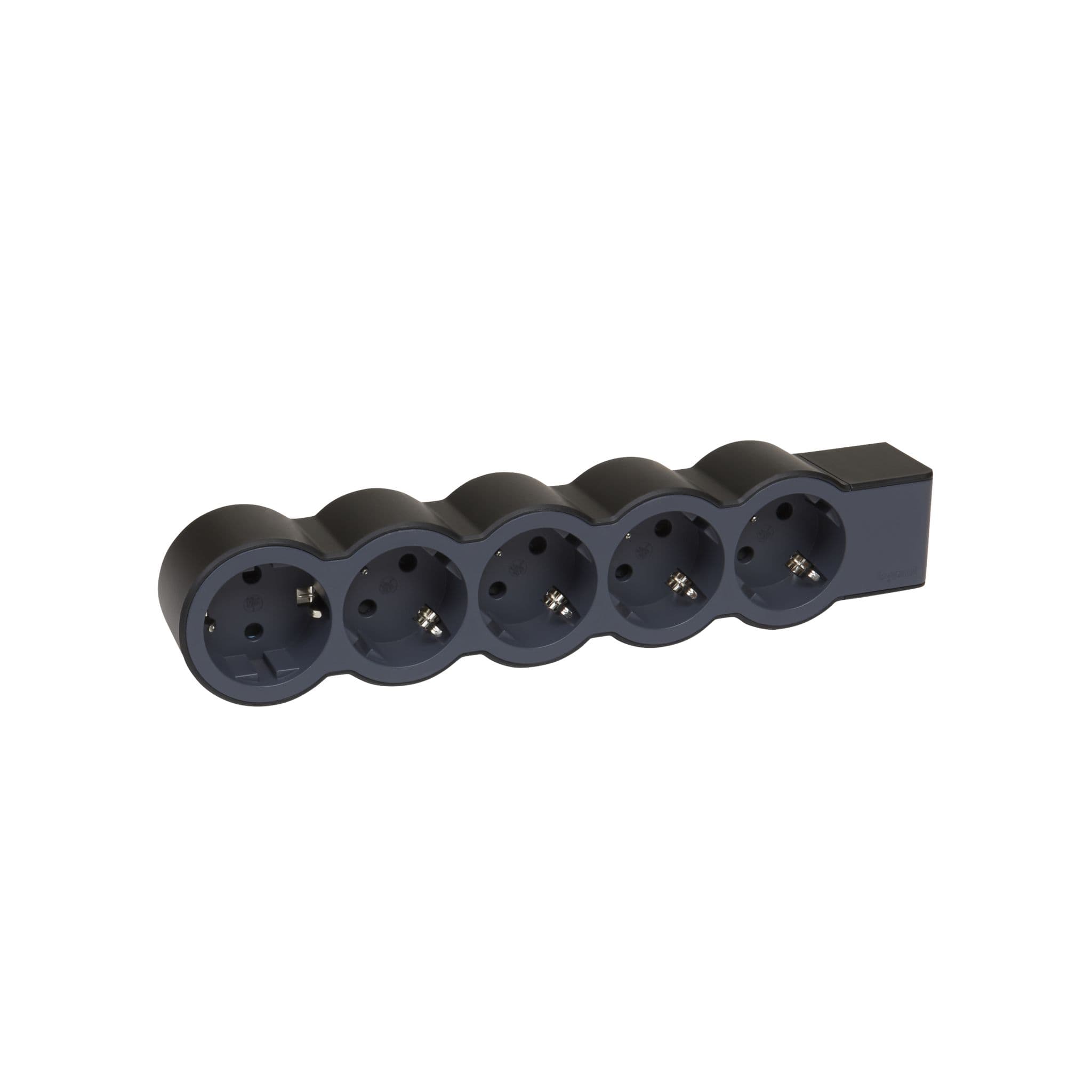 Legrand Revolution Стандарт Черный Удлинитель 5x2К+З, без кабеля 694578 — миниатюра 3