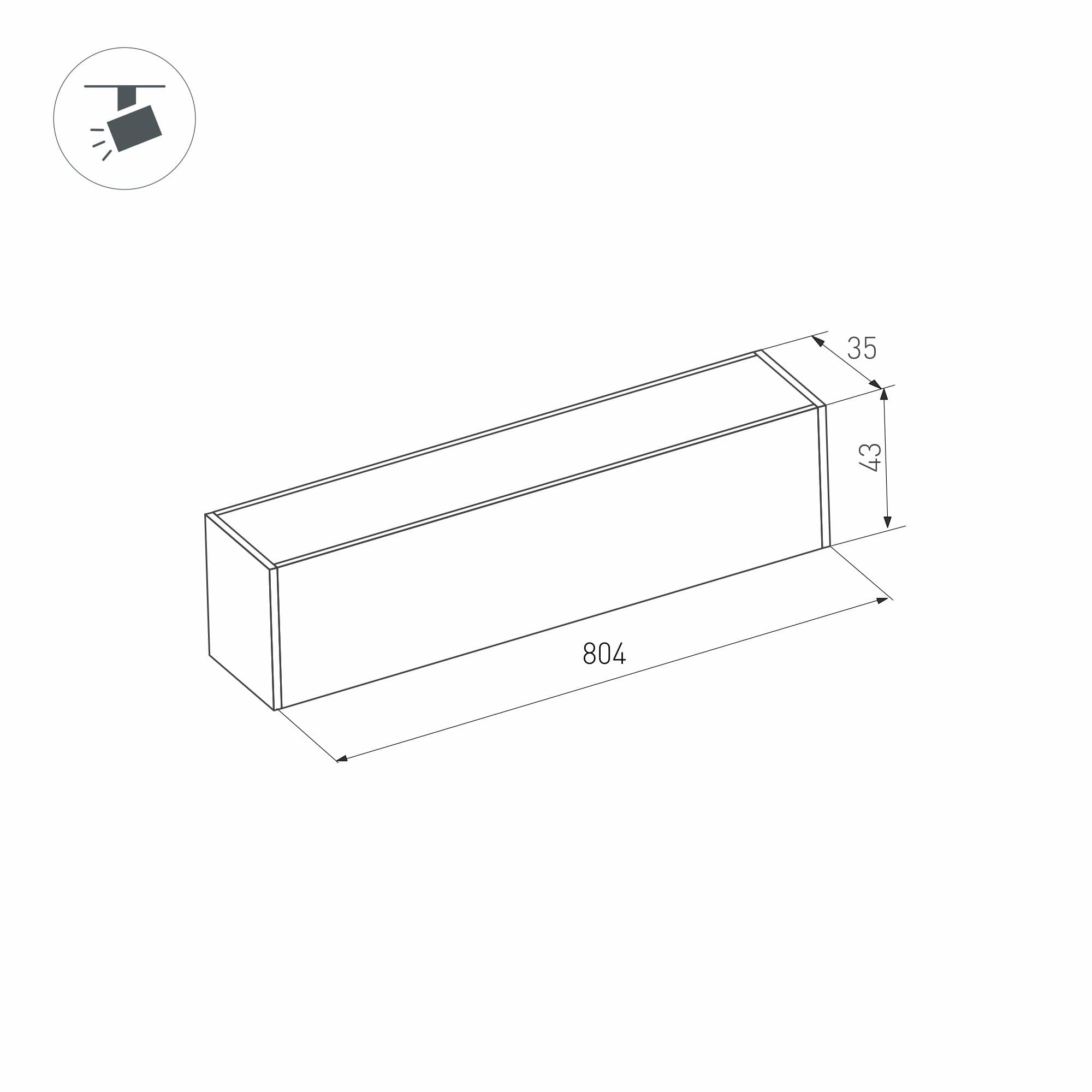 Arlight Светильник MAG-FLAT-45-L805-24W Day4000 (BK, 100 deg, 24V) (IP20 Металл, 3 года) 026959 — миниатюра 3