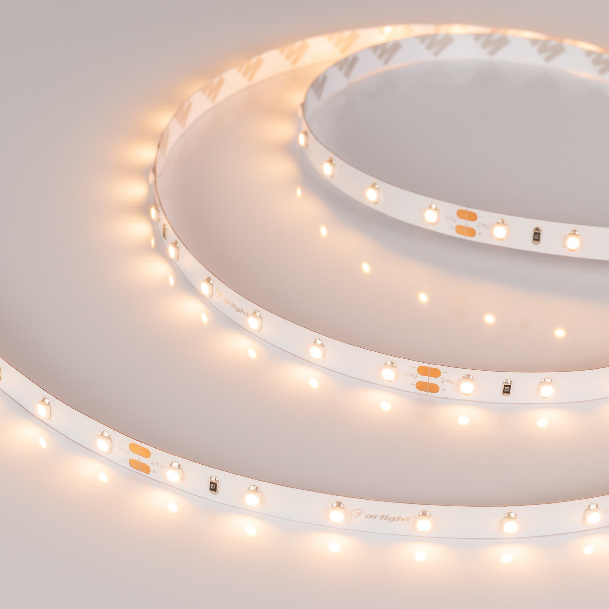 Arlight Светодиодная лента RT 2-5000 24V Warm2700 (3528, 300 LED, CRI98) (4.8 Вт/м, IP20) 021414(1) — миниатюра 4