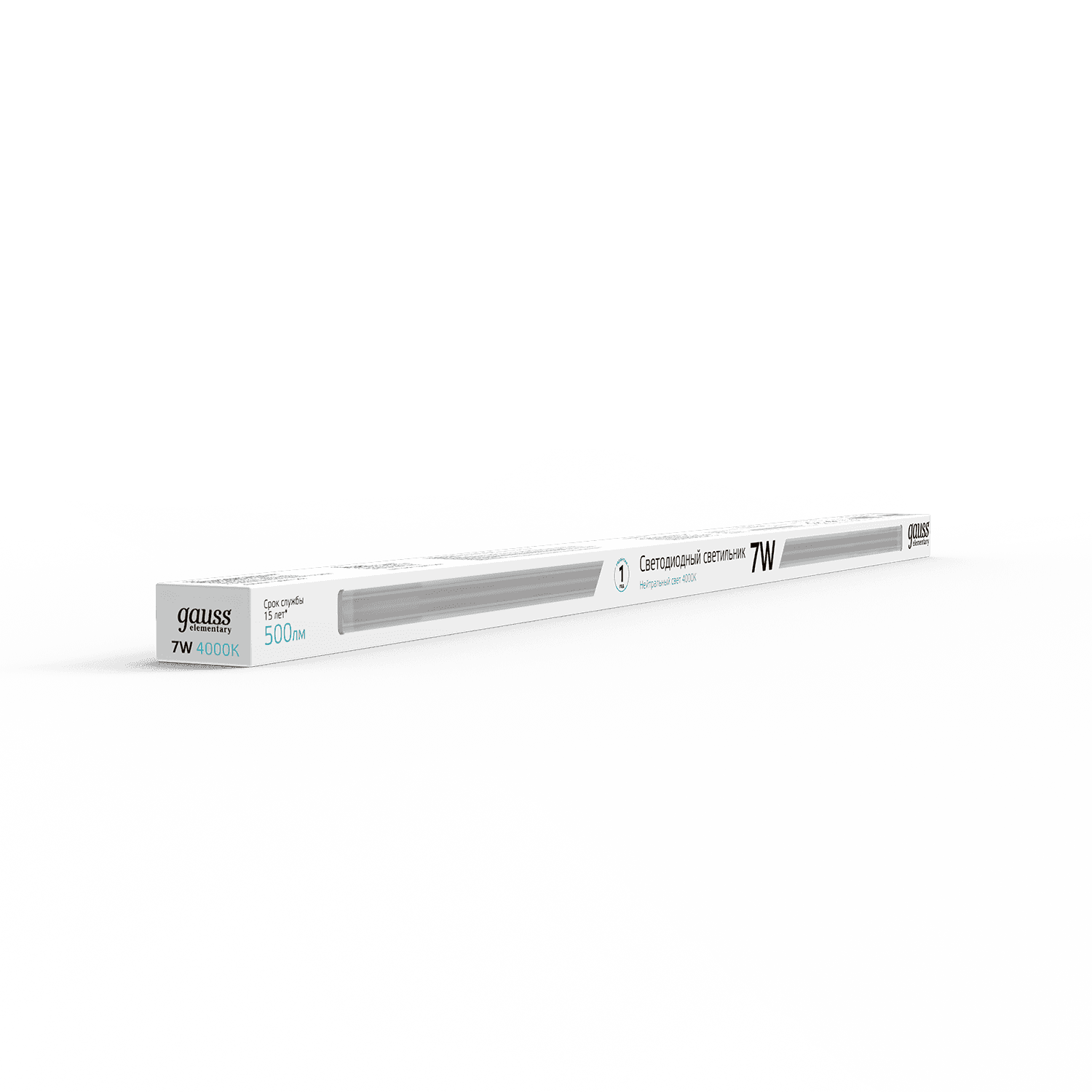 Gauss Светильник TL Elementary линейный 7W 500lm 4000K IP20 563х22х33 LED 5 130411207 — миниатюра 7