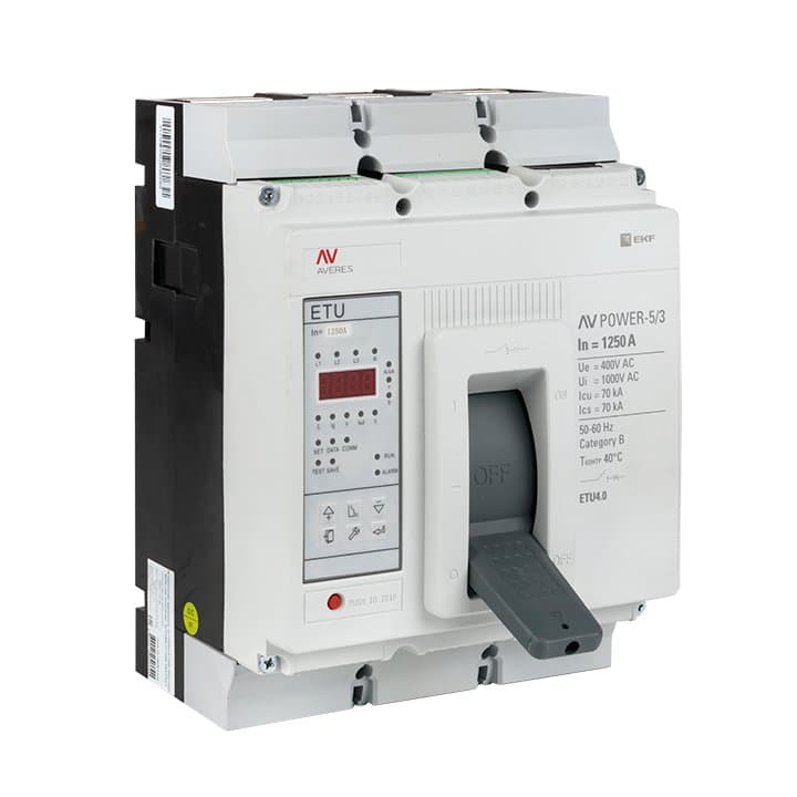EKF  AVERES Автоматический выключатель AV POWER-5/3 1250А 70kA ETU4.0