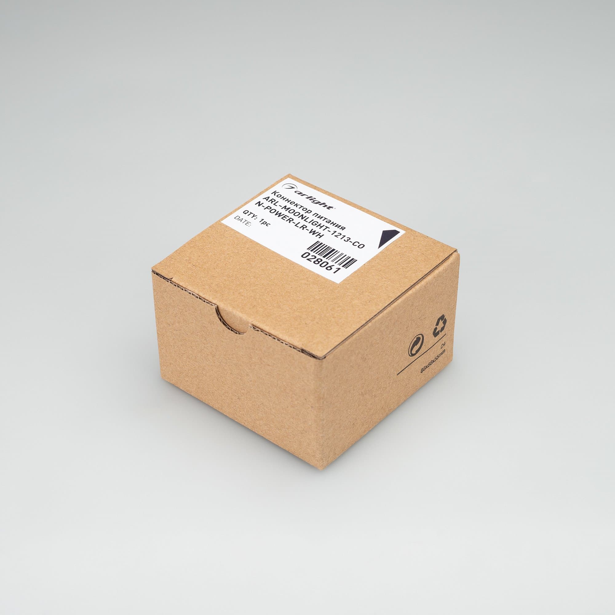 Arlight Коннектор питания ARL-MOONLIGHT-1213-CON-POWER-LR-WH (Пластик) 028061 — миниатюра 2