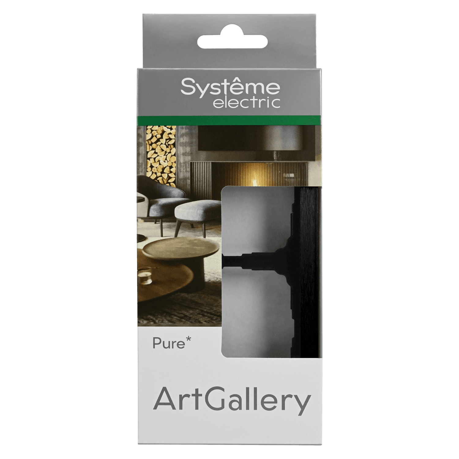 Systeme Electric ArtGallery Pure Металл Оникс Рамка 2-ая — миниатюра 4