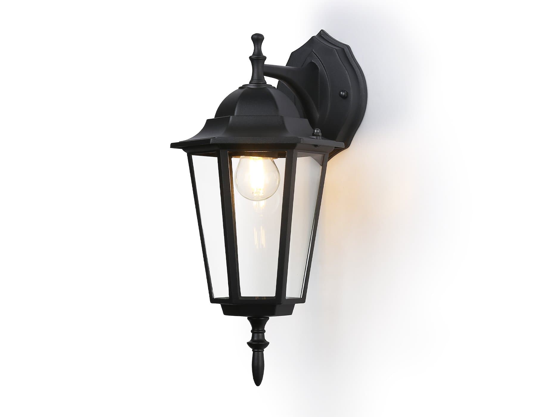 Ambrella Светильник уличный настенный ST2018 BK/CL черный/прозрачный IP54 E27 max 40W 360*150*210