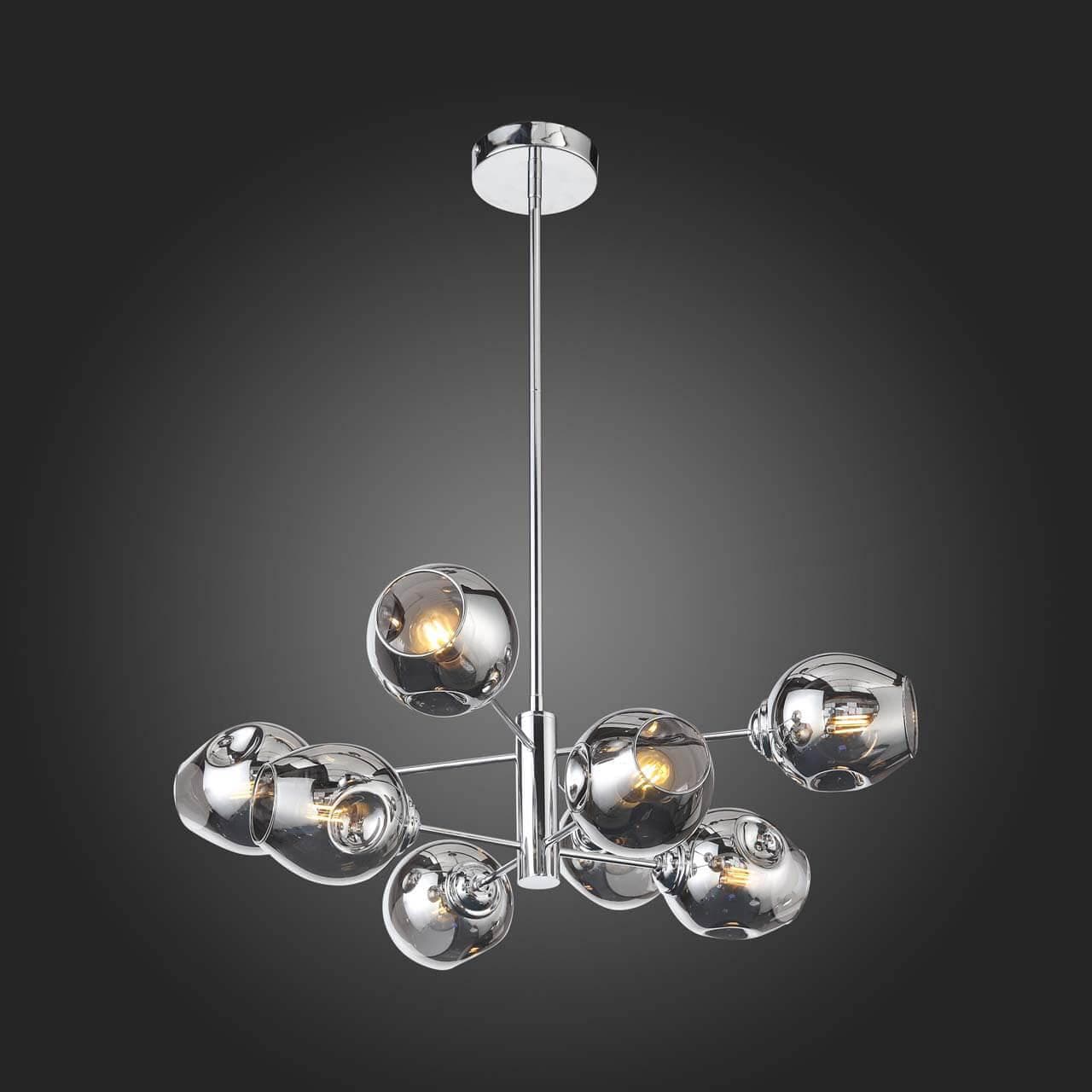 ST Luce SL1500.103.08 Светильник подвесной Золото/Дымчатый E14 8*40W — миниатюра 3