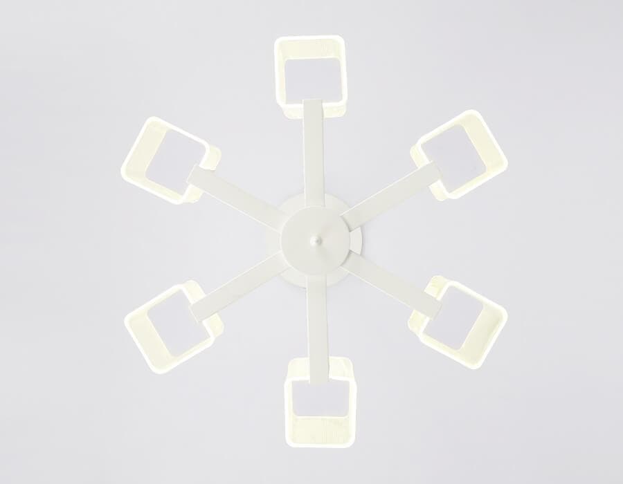 Ambrella Подвесная светодиодная люстра с пультом AK4040/6 WH белый 96W D600*230 (ПДУ РАДИО 2.4) — миниатюра 2