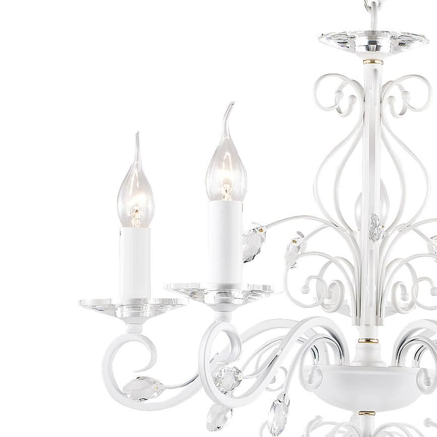 Favourite Lanta Белая Люстра 5*E14*40W 1733-5P — миниатюра 2