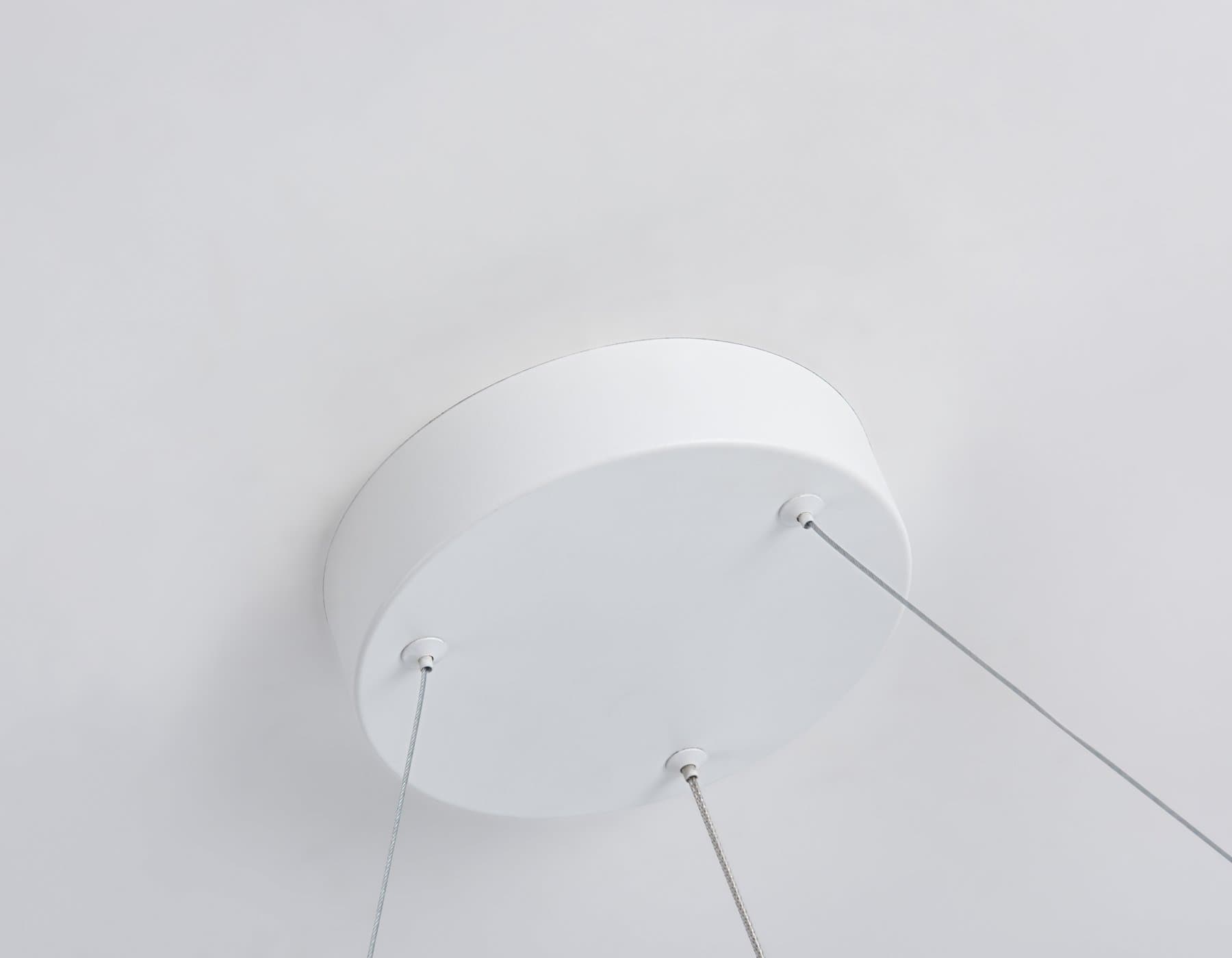 Ambrella Светильник подвесной светодиодный FL5851 WH белый 35W 3000K/4200K/6400K D600*600 (без ПДУ) — миниатюра 8