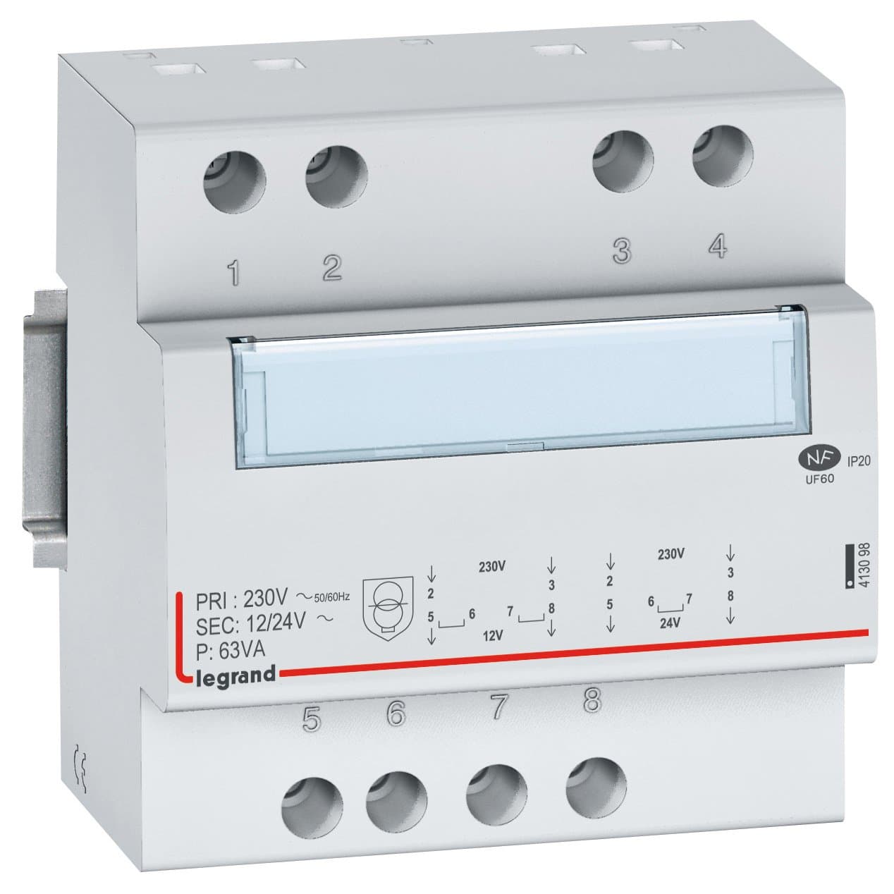 Legrand CX3 Трансформатор безопасности 230В/8-24В 63Ватт 413098