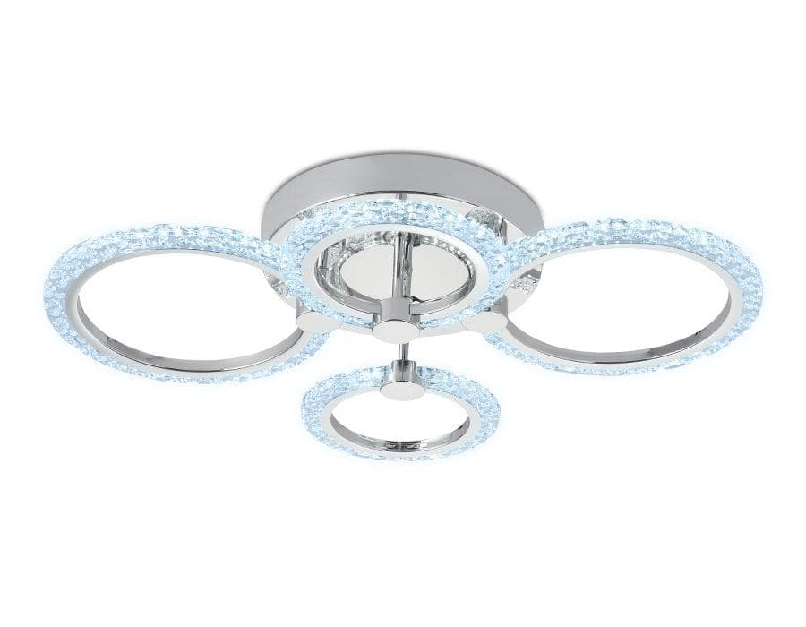 Ambrella Потолочный светодиодный светильник с пультом FA412/4 CH хром 60W 620*440*120 (ПДУ РАДИО 2.4) — миниатюра 2