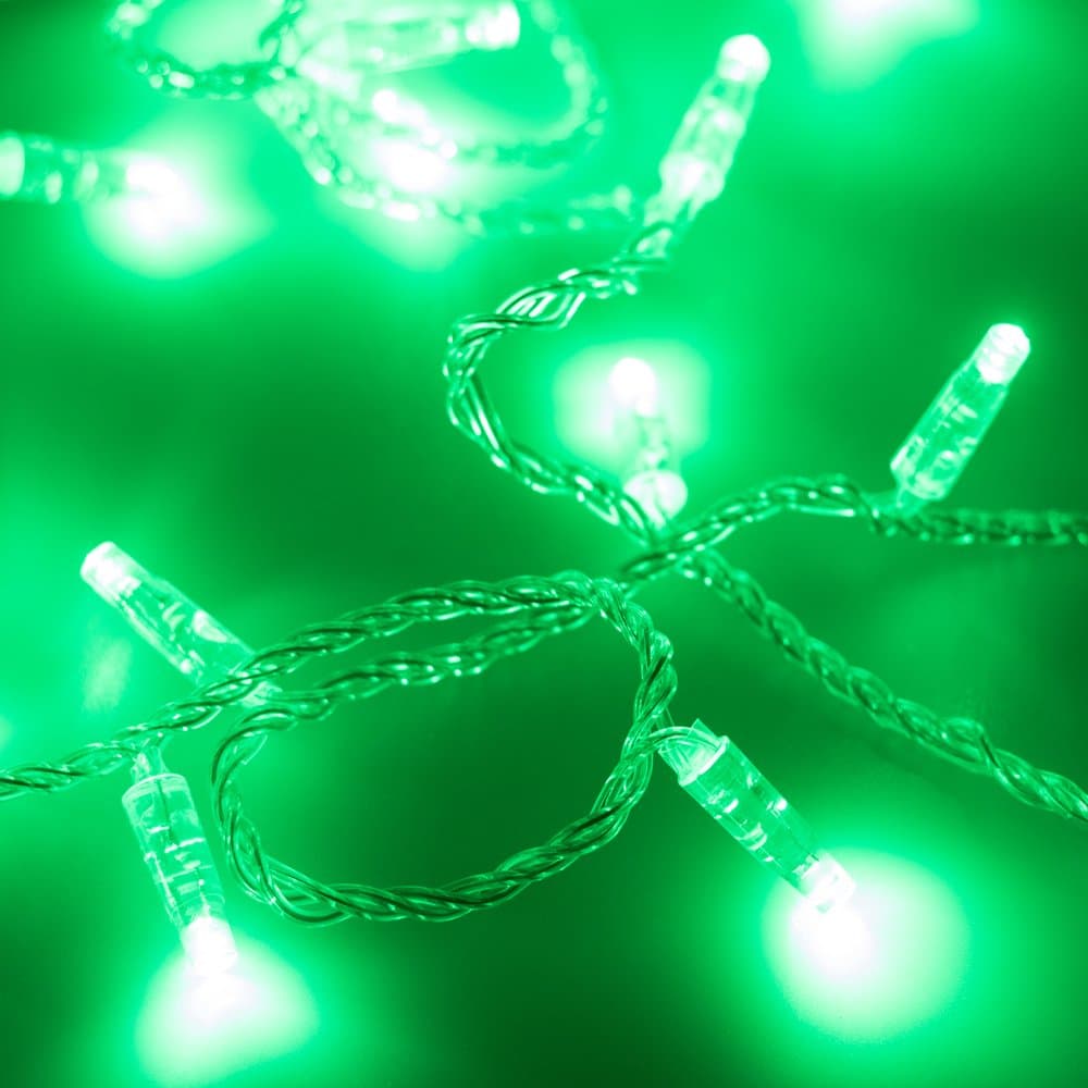 Arlight Светодиодная гирлянда ARD-STRING-CLASSIC-10000-CLEAR-100LED-FLASH GREEN (230V, 7W) (Ardecoled, IP65) 025786