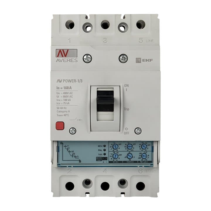 EKF Averes Автоматический выключатель AV POWER-1/3 160А 50kA ETU2.0 — миниатюра 3