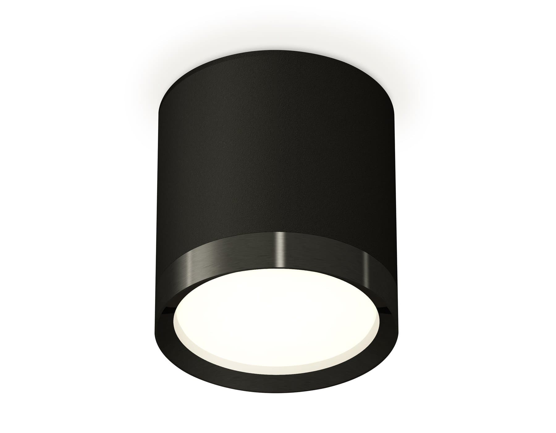Ambrella Комплект накладного светильника XS8142002 SBK/PBK черный песок/черный полированный GX53 (C8142, N8113) — миниатюра 1