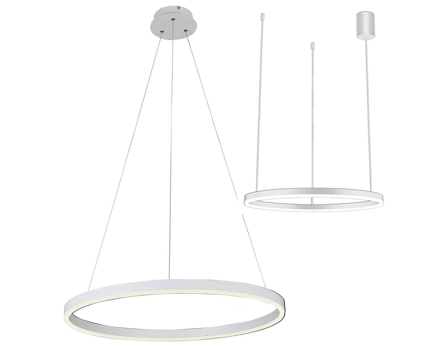Kink Light 08213,01A(4000K) Подвес Тор белый d60 h150 Led 33W (4000K) 2 типа крепления