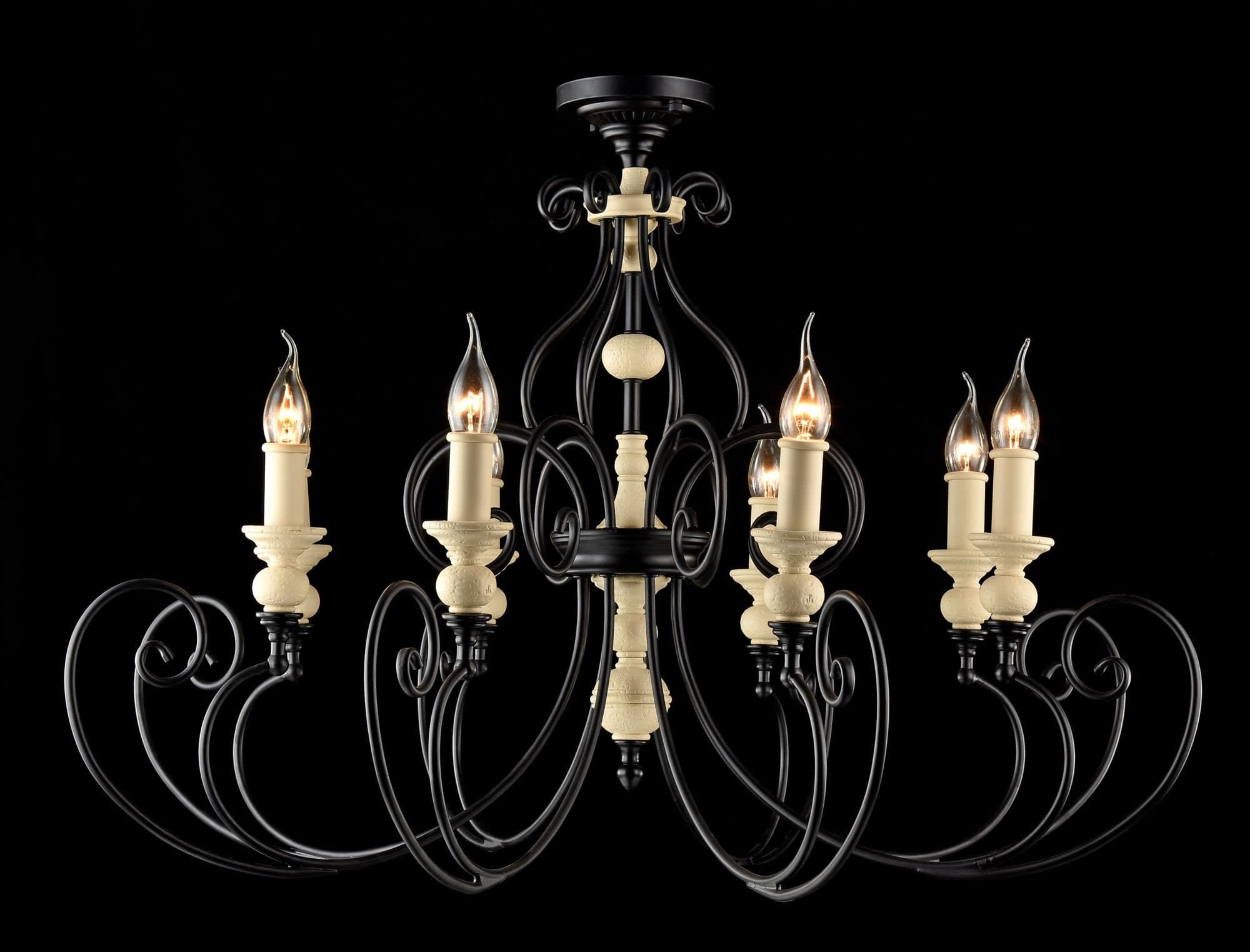 Maytoni House Karina Черный Люстра 8xE14 60W H631-PL-08-B — миниатюра 6