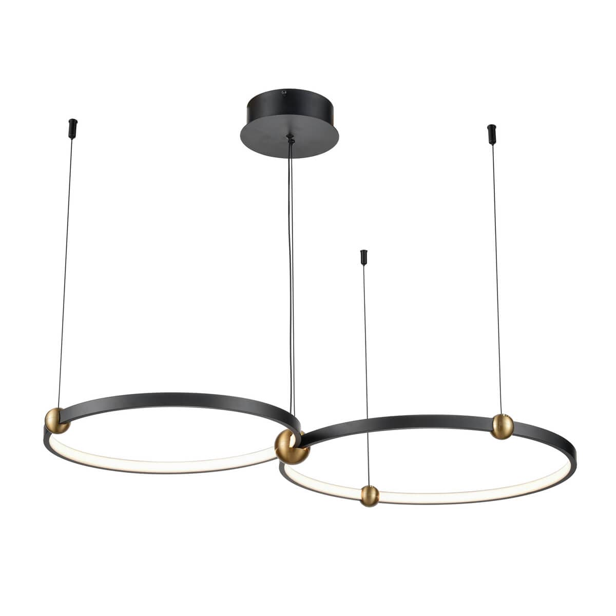 Vele Luce Atomo Светильник подвесной Led L940*W500*H100/1500 черный | black металл | metal VL7252P22