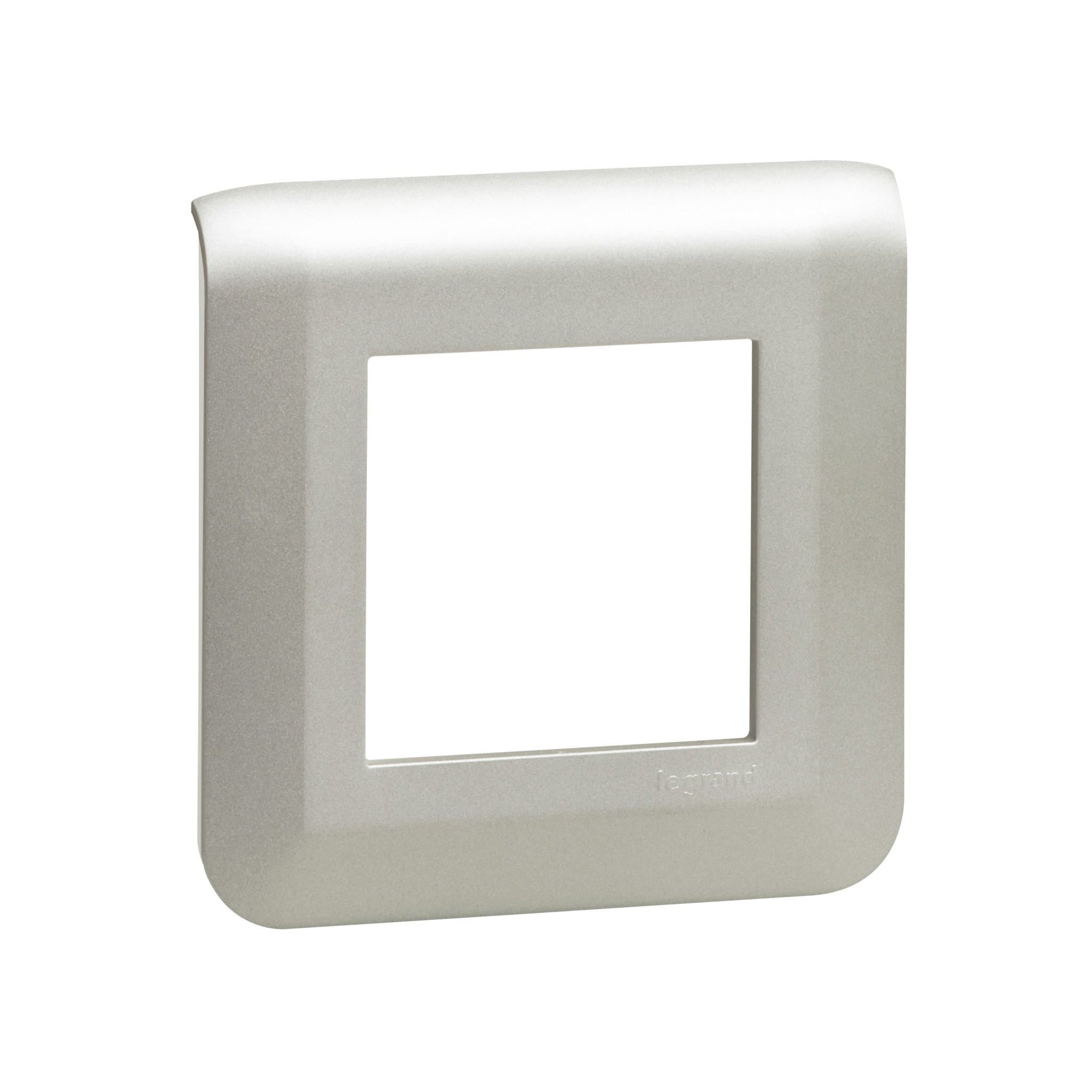 Legrand Mosaiс Рамка - Программа Mosaic - 2 модуля - алюминий 079302L — миниатюра 1