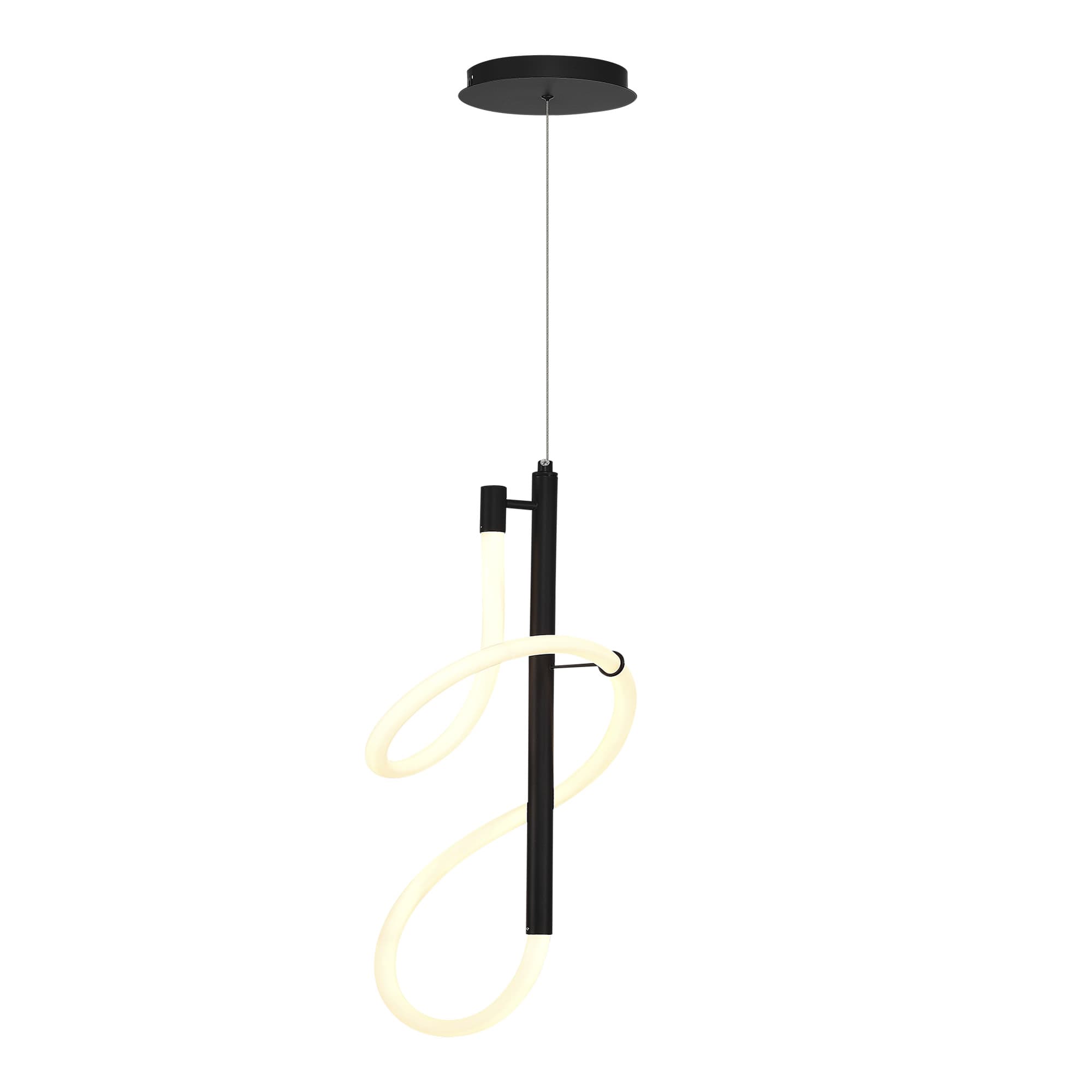 ST LUCE SL6102.403.16 Светильник подвесной Черный/Белый LED 1*16W 3000K
