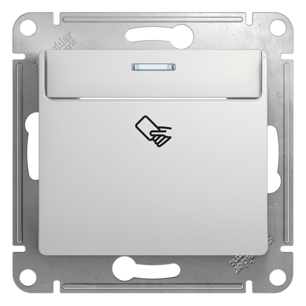 Systeme Electric Glossa Алюминий Выключатель карточный, сх.6