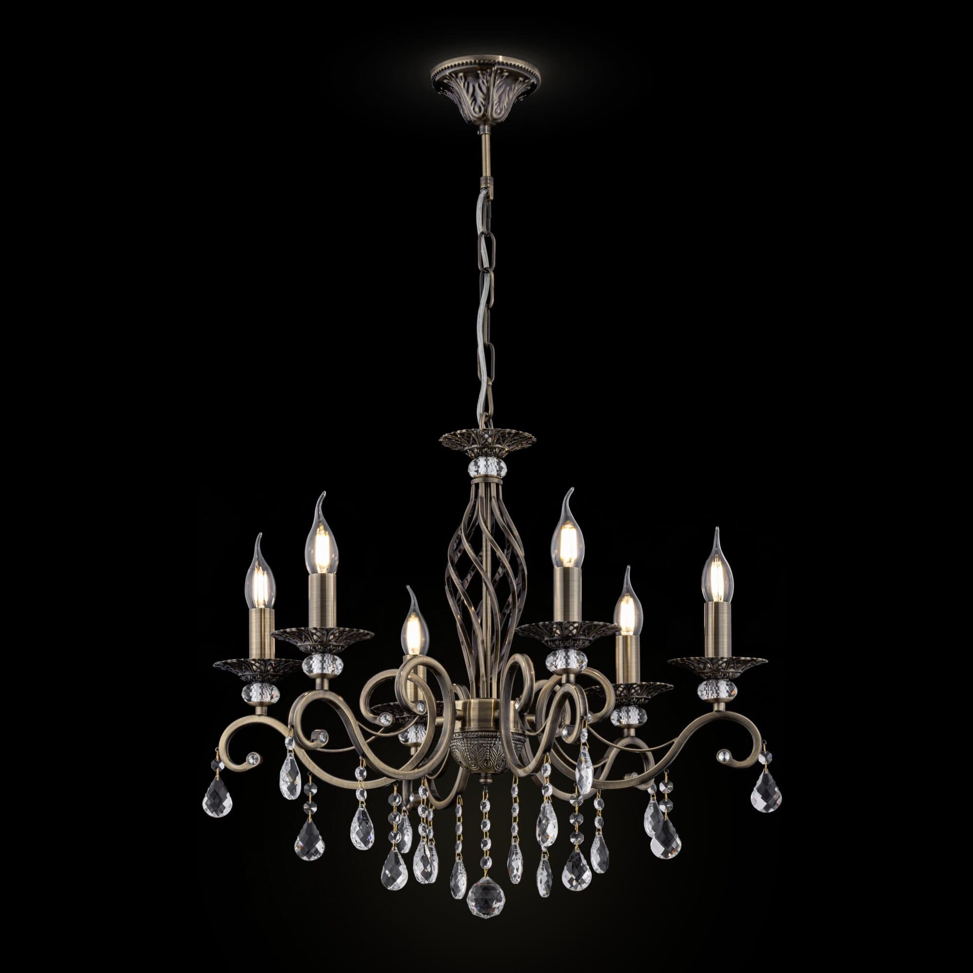 Maytoni Royal Classic Grace Латунь Люстра 6xE14 60W RC247-PL-06-R — миниатюра 4