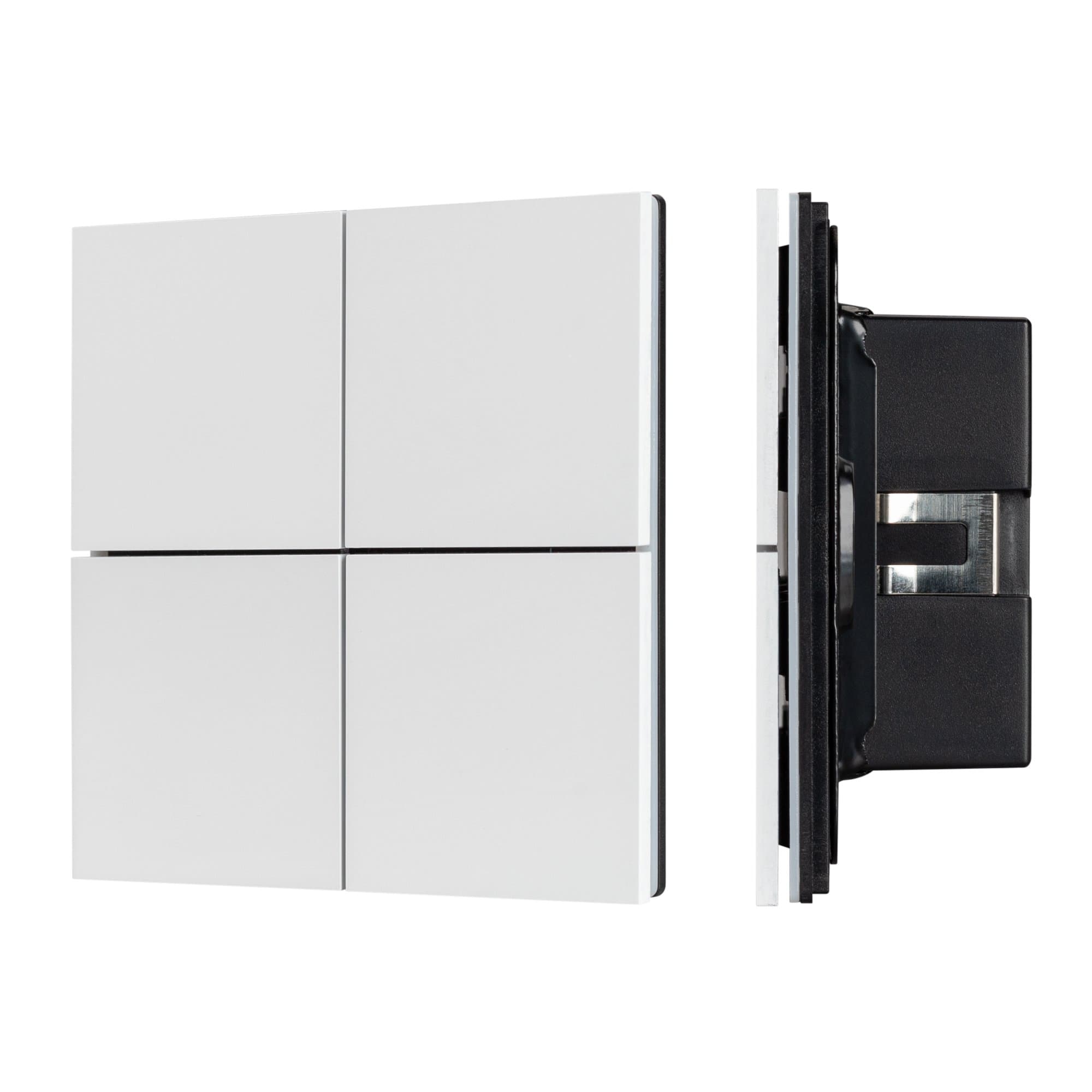 Arlight INTELLIGENT ARLIGHT Кнопочная панель KNX-304-23-IN White (BUS, Frameless) (IARL, IP20 Металл, 2 года) 038365