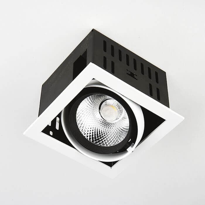 Ambrella Карданный встраиваемый светодиодный светильник T811 BK/CH 12W 4200K — миниатюра 2
