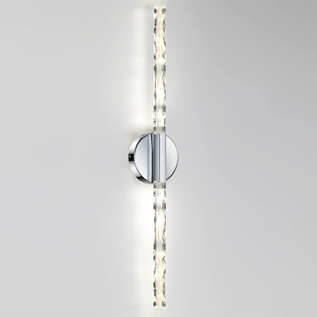 Odeon Light 6694/6WL L-VISION ODL25 Настенный светильник хром/металл/хрусталь IP20 LED 6W 360Лм 3000K ALETTA