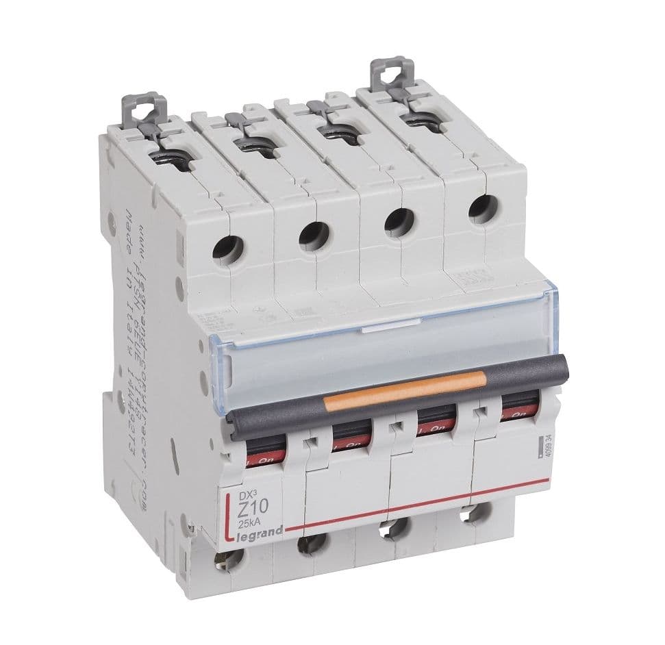 Legrand DX3 Автоматический выключатель 4P 10A (Z) 25kA 409934 — миниатюра 2