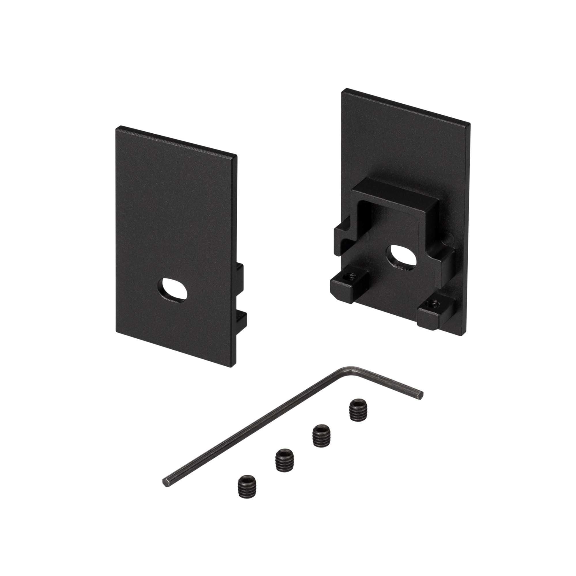 Arlight Заглушка SL-COMFORT-2542 BLACK c отверстием (Металл) 031737