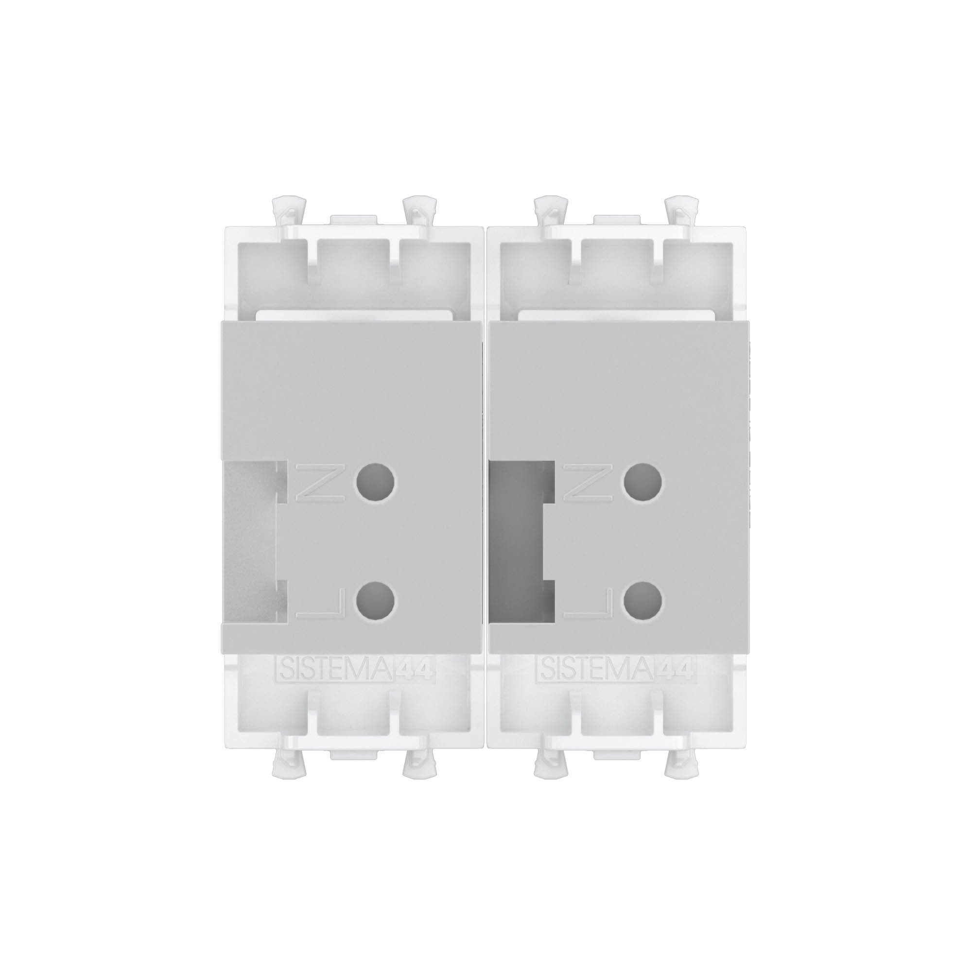 DKC USB зарядное устройство модульное, "Avanti", "Белое облако", 2 модуля — миниатюра 3
