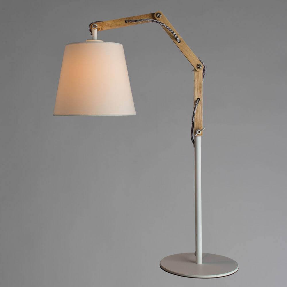 Arte Lamp Pinocchio Белая Лампа настольная декоративная 60W E27 A5700LT-1WH — миниатюра 4