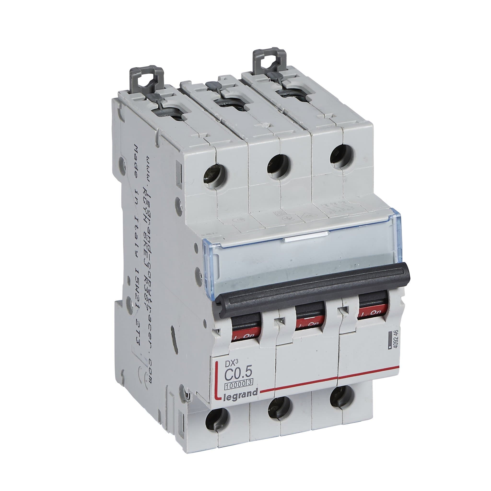 Legrand DX3 Автоматический выключатель 3P 0,5A (С) 10kA/16kA 409246 — миниатюра 1