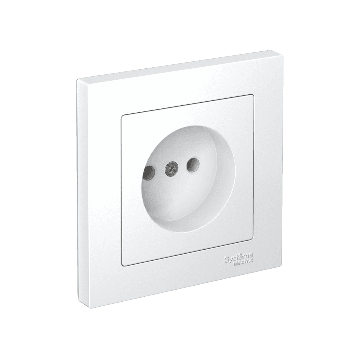 Systeme Electric AtlasDesign Белый Розетка без заземления, 16А, в сборе, быстрозажим. клем.