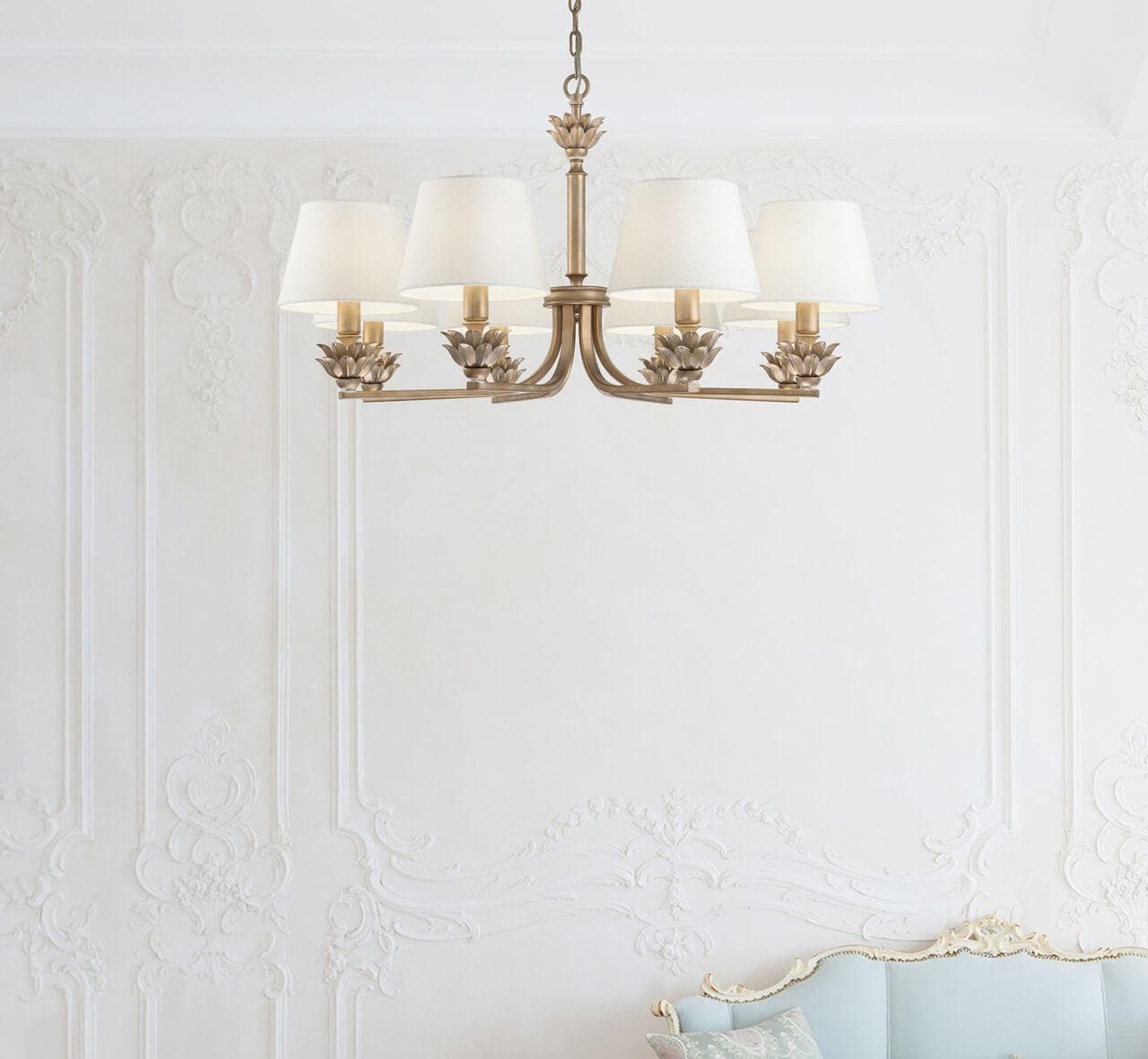 Maytoni House Barbara Золото Антик Люстра E14 40W H003PL-08MG — миниатюра 6