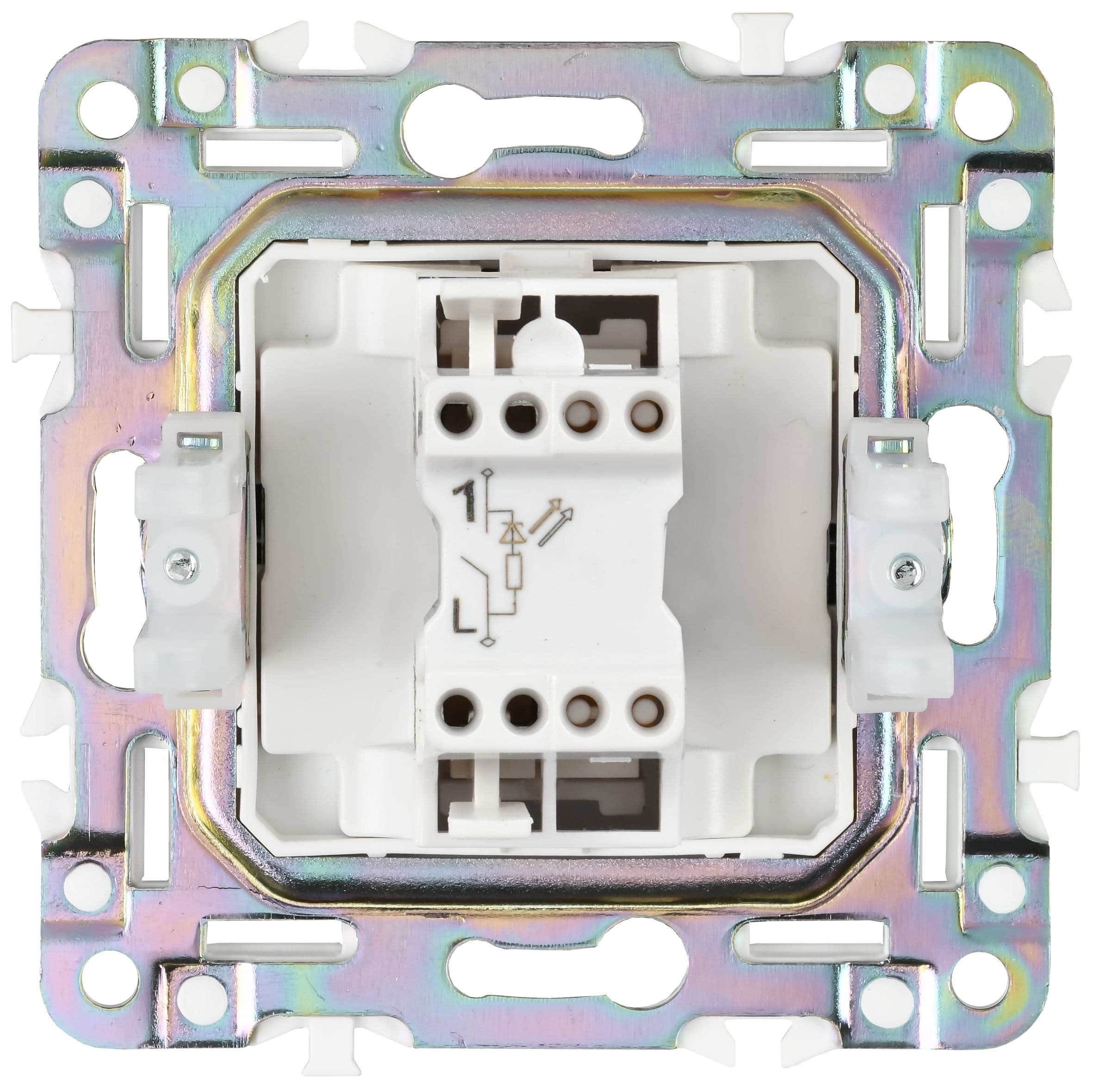 IEK SKANDY Титан Выключатель 1-клавишный с индикацией 10А SK-V07T — миниатюра 3