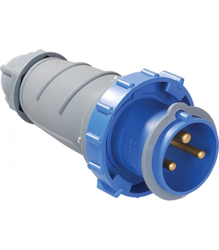 IEK Вилка переносная ССИ-033 63А-6ч/200-250В 2Р+РЕ IP67 MAGNUM — миниатюра 2